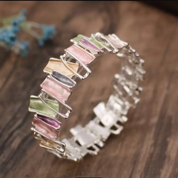Jewelry - Enamel Color  Drip Oil Alloy Bracelet